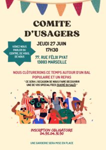 Lire la suite à propos de l’article Comité Usagers-27 Juin